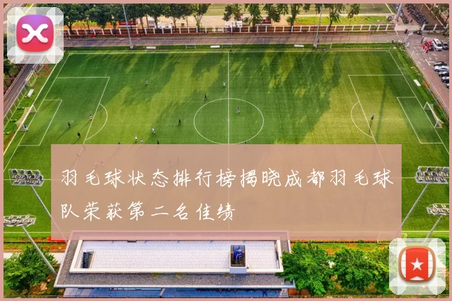羽毛球状态排行榜揭晓成都羽毛球队荣获第二名佳绩